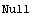Null