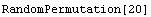 RandomPermutation[20]