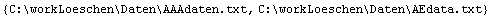 {C:\\workLoeschen\\Daten\\AAAdaten.txt, C:\\workLoeschen\\Daten\\AEdata.txt}